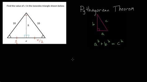 Pythagoras Theorem Isosceles Triangle