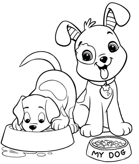 Dog Coloring Cartoon Dogs Drawing Cartoons Clipart Drawings Magical ...