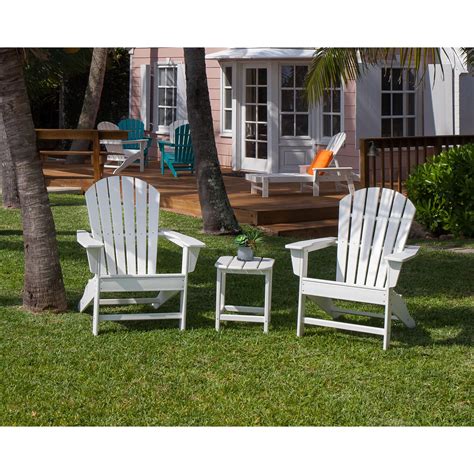 Polywood South Beach Adirondack Chair 3-Piece Set - Walmart.com ...