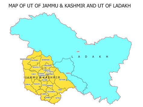 Ladakh In India Map – Map Vector