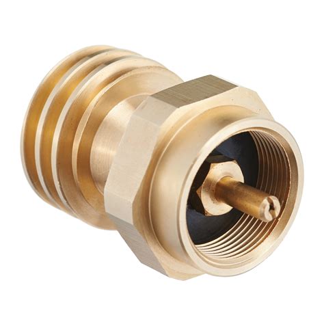 Gas Grill Steak Saver Adapter for 1 lb Propane Tank 100% Brass ...