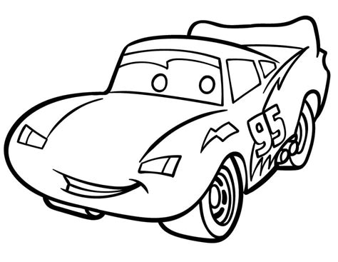 Cute Lightning McQueen coloring page - Download, Print or Color Online ...