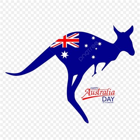 Kangaroo Australia Day Vector Hd Images, Happy Australia Day Australian ...