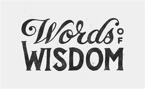 Words of Wisdom - #wowproject on Behance