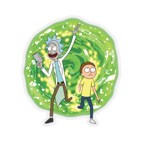 Rick and Morty Portal Gun Sticker - Etsy