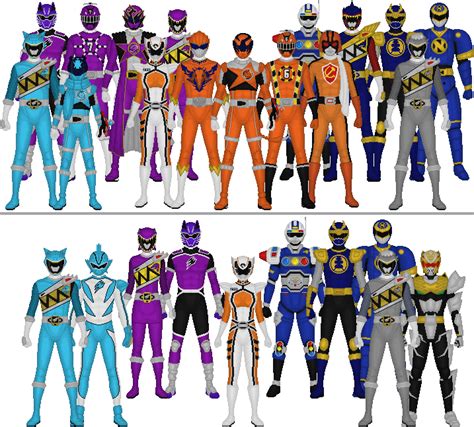 All Super Sentai and Power Rangers Assorted Colors by Taiko554 | Power ...