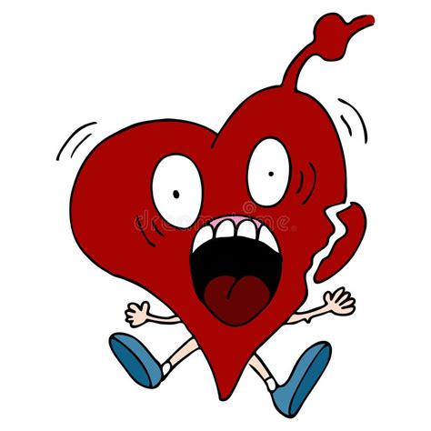 Heart Attack Cartoon Character Stock Photos - Image: 22318753