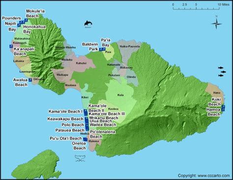 Maui Surf Map