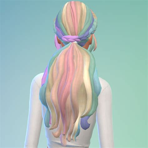 Sims 4 Rainbow Hair CC