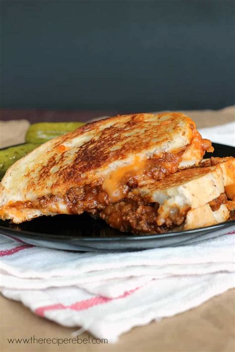 Sloppy Joe Grilled Cheese - The Recipe Rebel