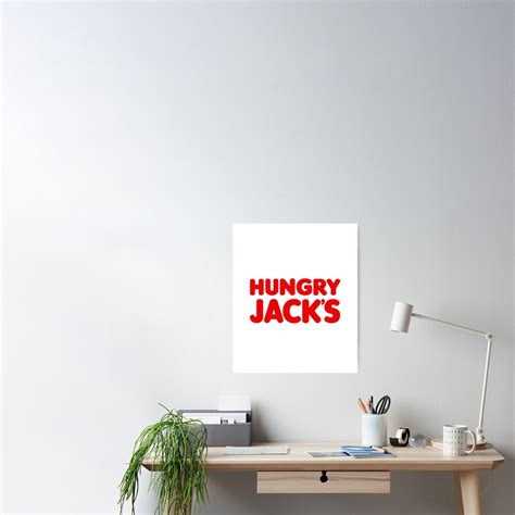 "hungry jacks restaurant logo" Poster for Sale by Carlespu | Redbubble