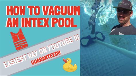 How to vacuum an Intex pool - Pool Maintenance - Inyo Pool People