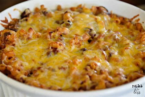 Chili Macaroni Casserole - Mess for Less