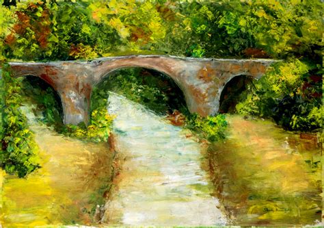 old bridge | Old bridge, Painting, Contemporary paintings