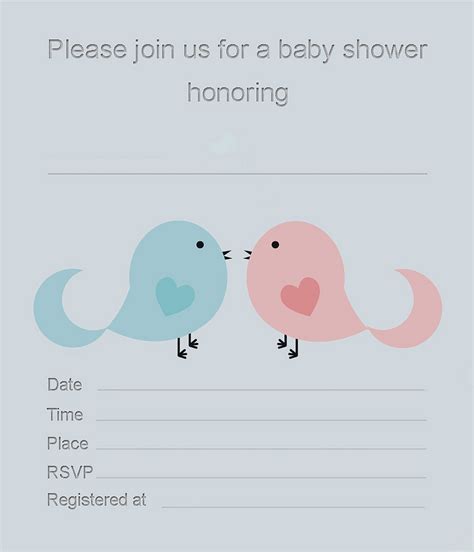 Free Twin Baby Shower Invitations - My Practical Baby Shower Guide