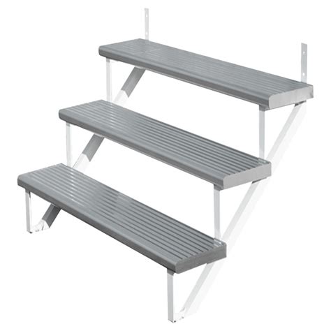 PYLEX Aluminum Stair Treads - 11" x 48" - Silver 16148 | RONA