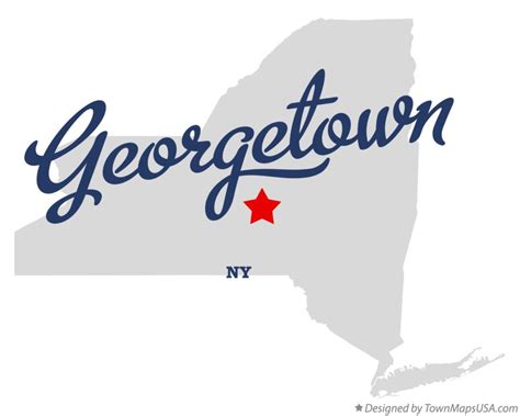 Map of Georgetown, NY, New York