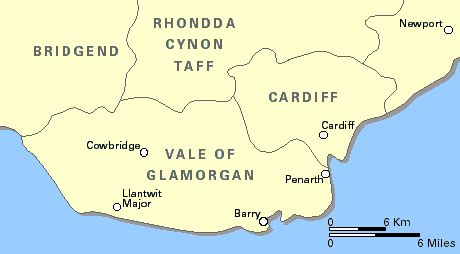 Map Of Glamorgan