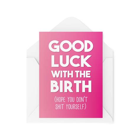 Funny Pregnancy Cards Maternity Leave Card Good Luck With - Etsy