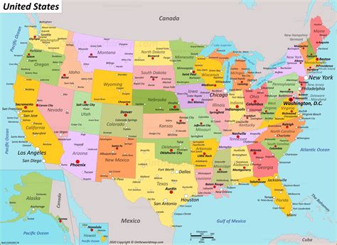 Map Of Usa With States And Cities Riset 42588 | The Best Porn Website