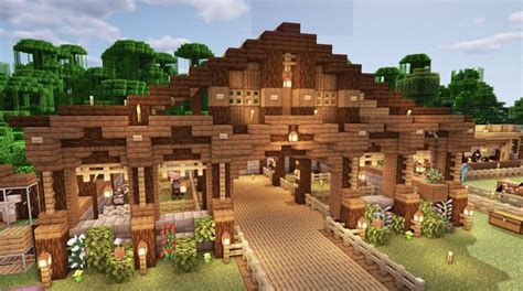 minecraft barn ideas - Google Search | Minecraft farm, Minecraft houses ...