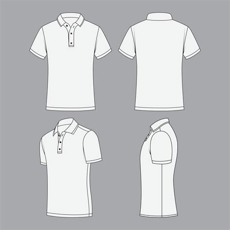 White Polo T-Shirt Design Template 19935480 Vector Art at Vecteezy