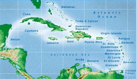 Caribbean Islands Map | Visual.ly