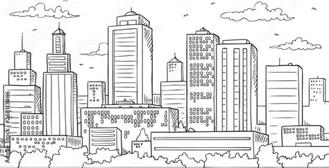 City Skyline Sketch