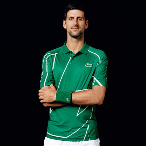 Buy Lacoste Novak Djokovic Polo Men Dark Green, White online | Tennis ...