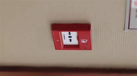 Red fire alarm button. Red fire alarm bu... | Stock Video | Pond5