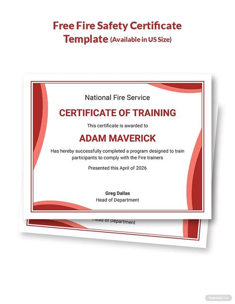 Safety Certificate Templates in Word - FREE Download | Template.net