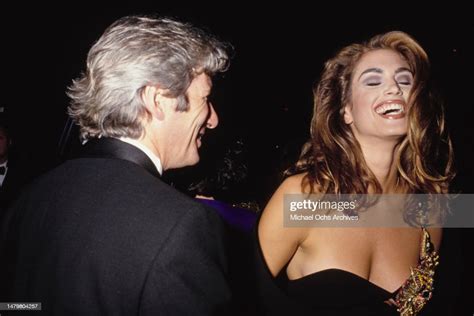 Richard Gere and Cindy Crawford attend a red carpet event, United ...