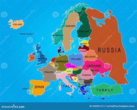 Europe Map With Countries