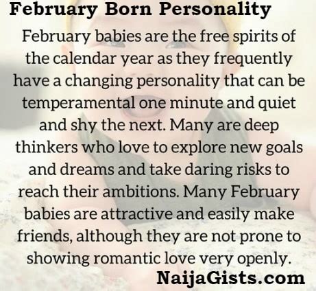 February Born Baby, People Facts: Love Life, Personality Traits ...