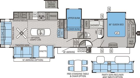 2 Bedroom 2 Bath 5th Wheel Floor Plans | Home Inspiration