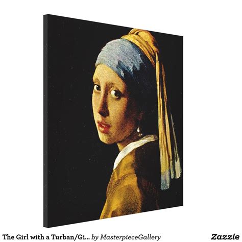 The Girl with a Turban/Girl with the Pearl Earring Canvas Print ...