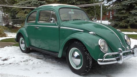 Volkswagen Beetle - Classic Sedan with Ragtop / Sunroof 1960 Green For ...