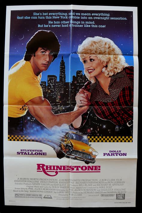 RHINESTONE * 1SH ORIG MOVIE POSTER C8 1984 DOLLY PARTON | eBay