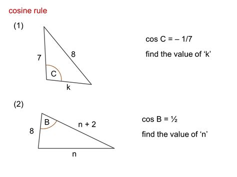 MEDIAN Don Steward mathematics teaching: cosine rule