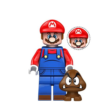 Mario Minifigures Lego Compatible Super Mario Bros Minifigure