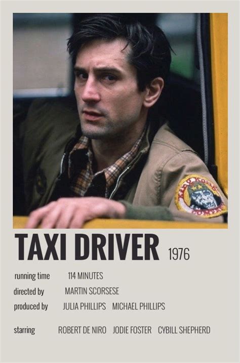 Taxi Driver Poster | Carteles de películas famosas, Paginas de ...