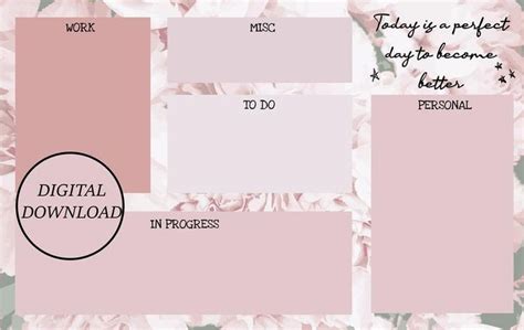 a pink background with flowers and words on it