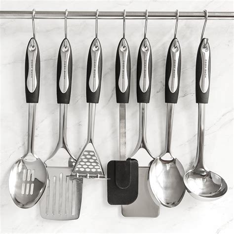 Stainless Steel Kitchen Utensil Set 25 Cooking Utensils Nonstick ...