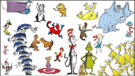 Dr Seuss Characters Images - Dr Seuss Character Bulletin Board Cutouts ...