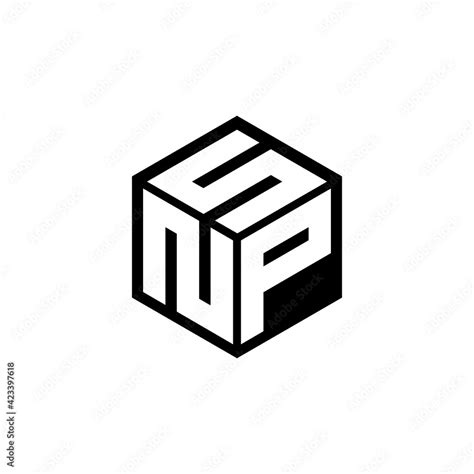 NPS letter logo design with white background in illustrator, cube logo ...