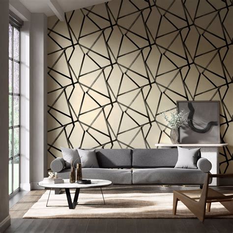 Sumi Wide Width Linen/Onyx Wallpaper | Harlequin by Sanderson Design