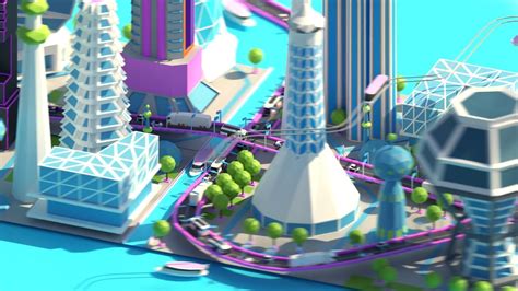 Low Poly City Future - Finished Projects - Blender Artists Community