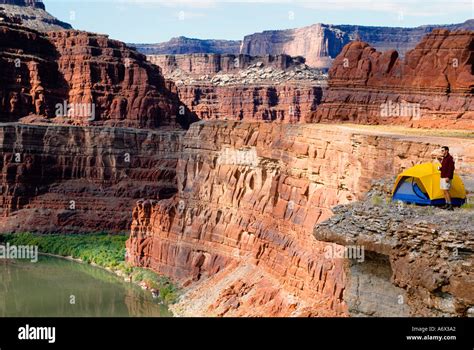 Camping in Canyonlands National Park Utah Stock Photo - Alamy