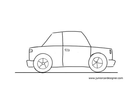 juniorcardesigner.com | Car drawing kids, Car drawing easy, Simple car ...