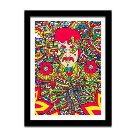 John Lennon Sgt Pepper Psychedelic Giclée Art Print - Etsy